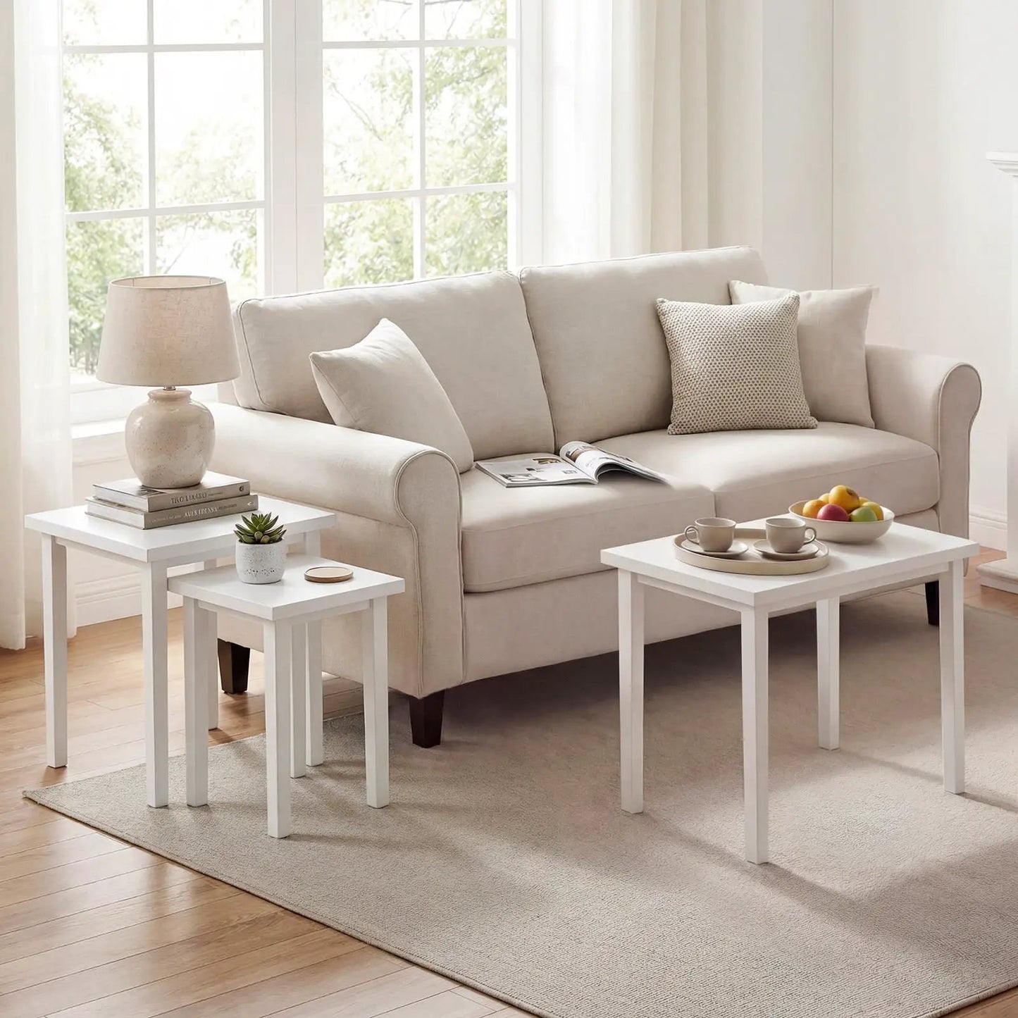 Counter Height Dining Table Set with Power Outlet