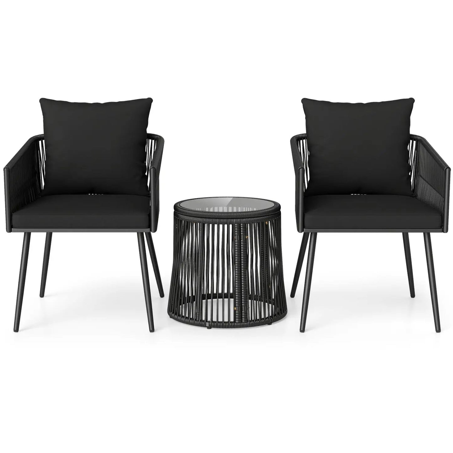 3-Piece Outdoor Furniture Set with Cushions