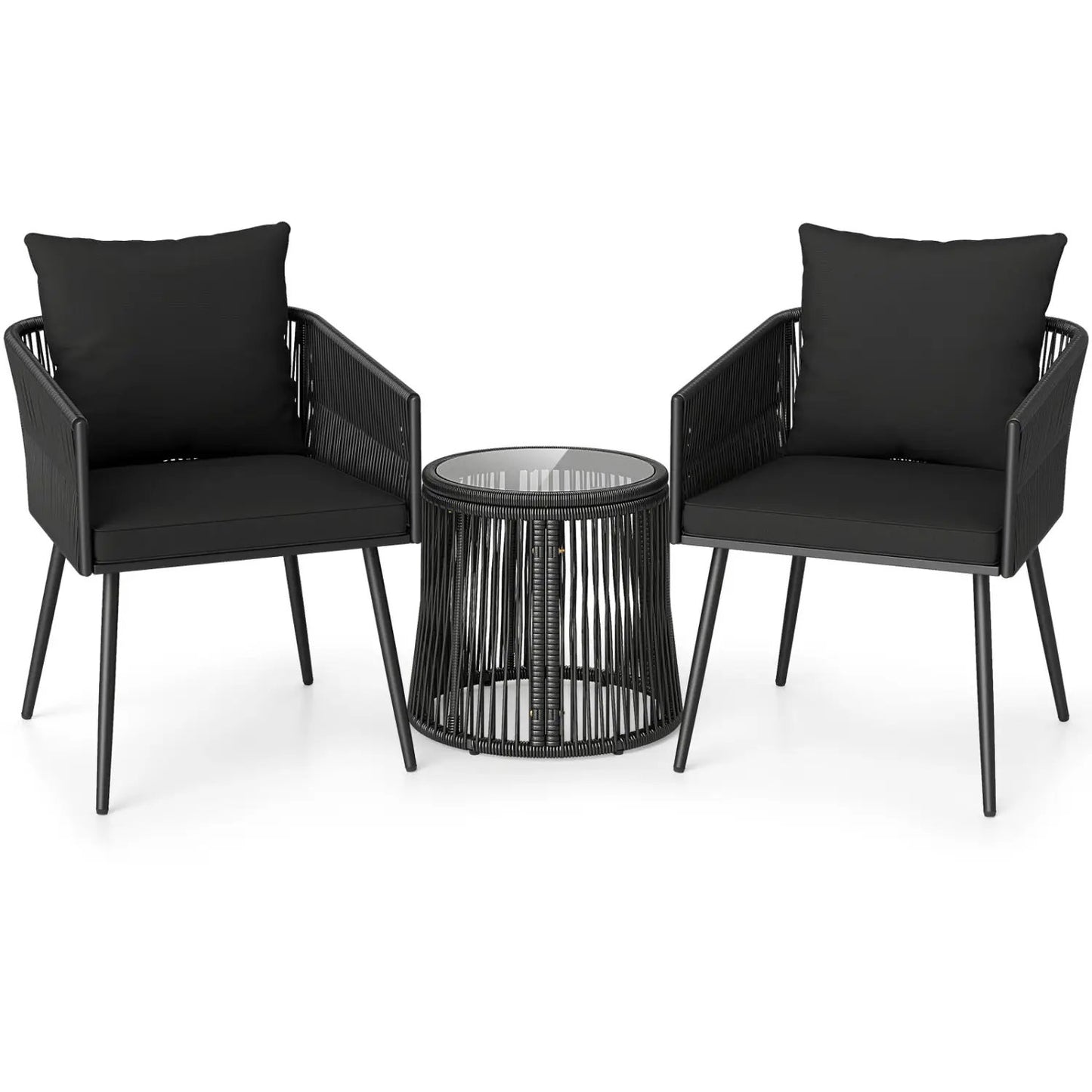 3-Piece Outdoor Furniture Set with Cushions