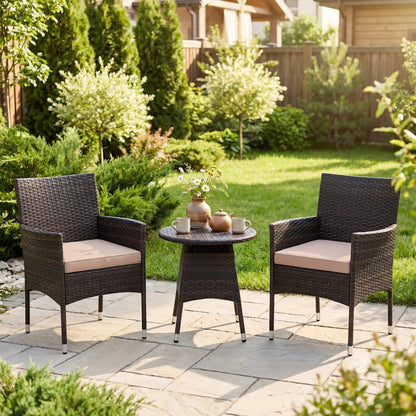 3 Piece Patio Furniture Set Bistro For Porch