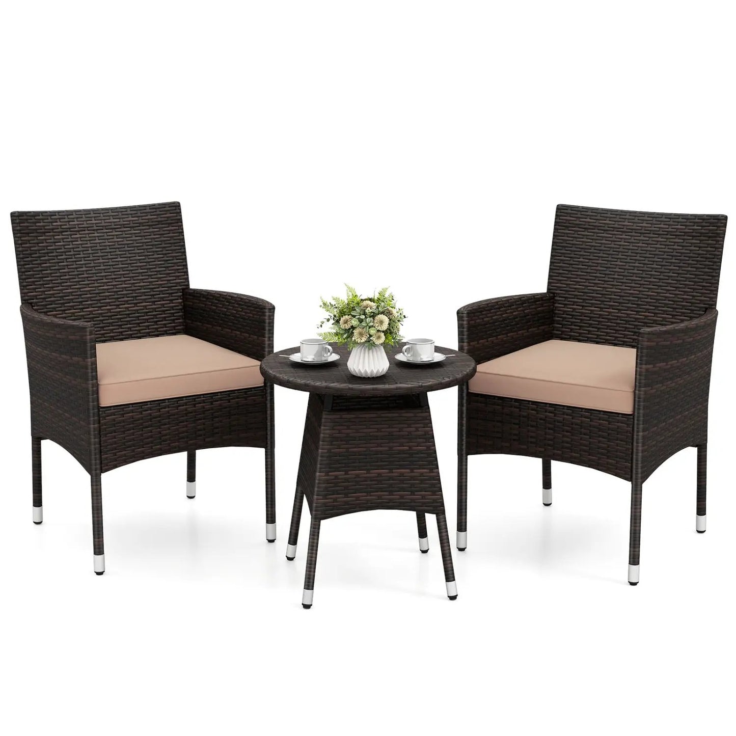 3 Piece Patio Furniture Set Bistro For Porch