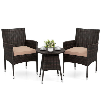 3 Piece Patio Furniture Set Bistro For Porch