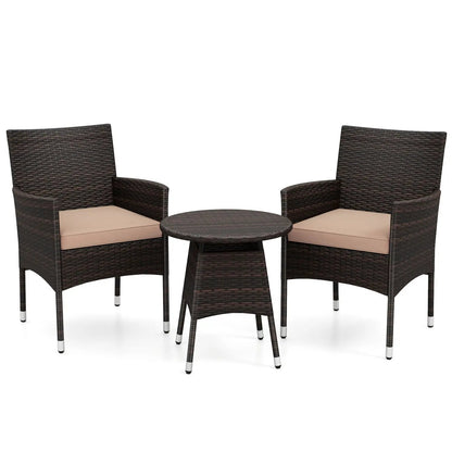 3 Piece Patio Furniture Set Bistro For Porch