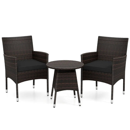 3 Piece Patio Furniture Set Bistro For Porch