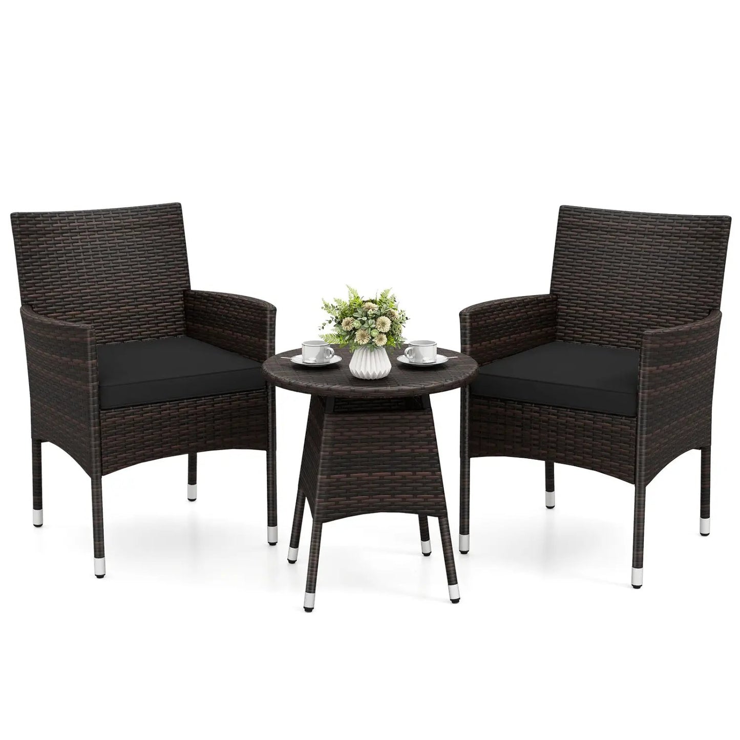3 Piece Patio Furniture Set Bistro For Porch
