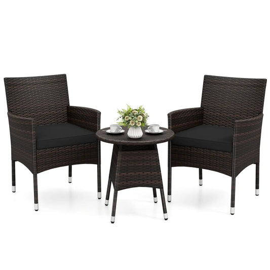 3 Piece Patio Furniture Set Bistro For Porch