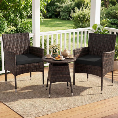 3 Piece Patio Furniture Set Bistro For Porch