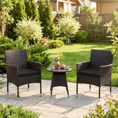 3 Piece Patio Furniture Set Bistro For Porch