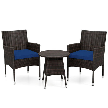 3 Piece Patio Furniture Set Bistro For Porch