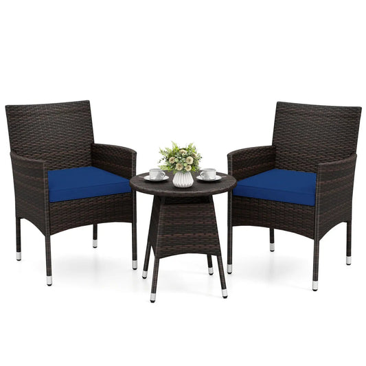 3 Piece Patio Furniture Set Bistro For Porch
