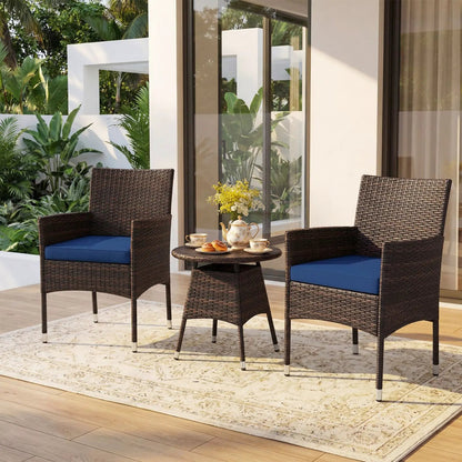 3 Piece Patio Furniture Set Bistro For Porch