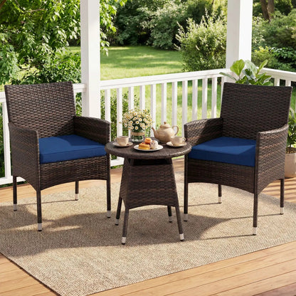 3 Piece Patio Furniture Set Bistro For Porch