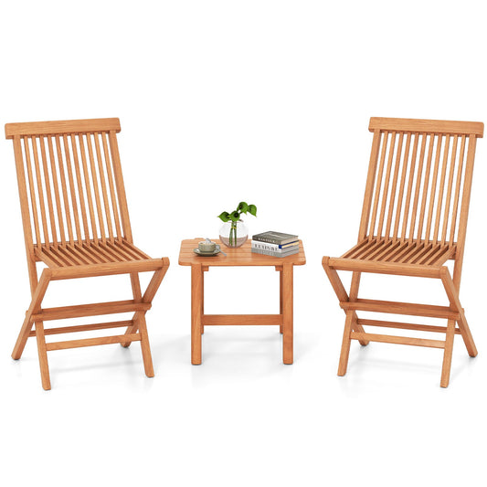 3 Pieces Folding Patio Bistro Set - Tampa Home & Garden Store