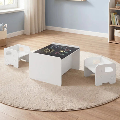 Kids Table and Chair Set with Space Saving Design