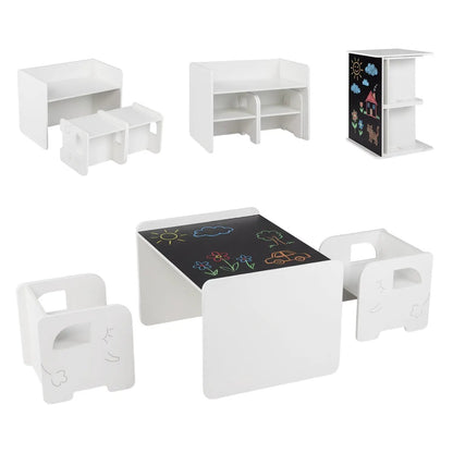 Kids Table and Chair Set with Space Saving Design