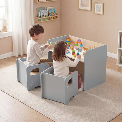 Kids Table and Chair Set with Space Saving Design