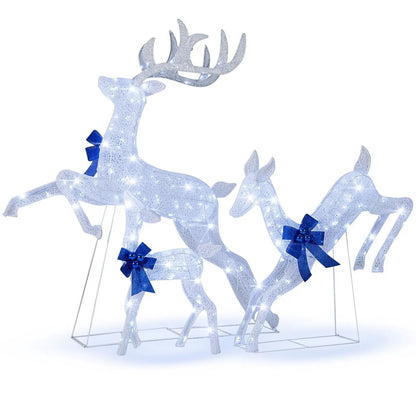 Lighted Christmas Reindeer Set with 255 Lights