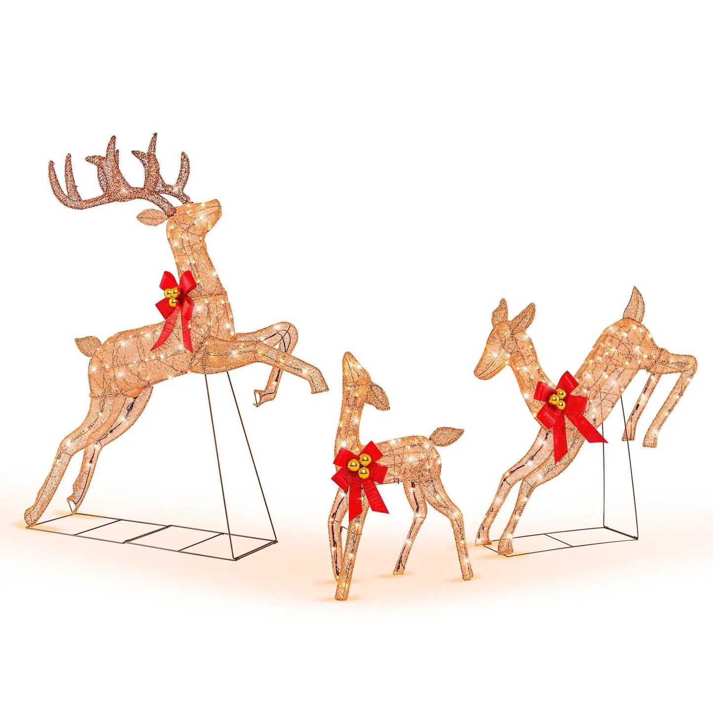 Lighted Christmas Reindeer Set with 255 Lights