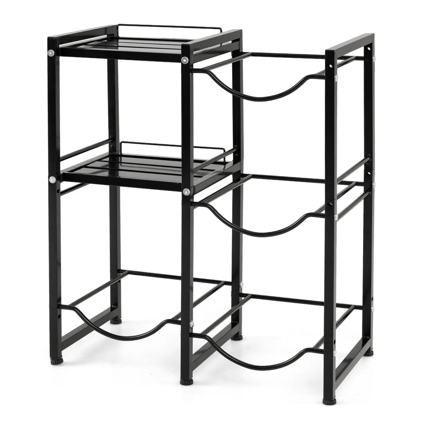 Three Tier Water Jug Holder with Shelves 5 Gallon