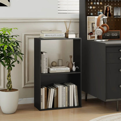 3-Tier Bookshelf With Open Storage Compartments