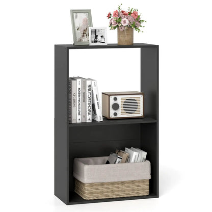 3-Tier Bookshelf With Open Storage Compartments
