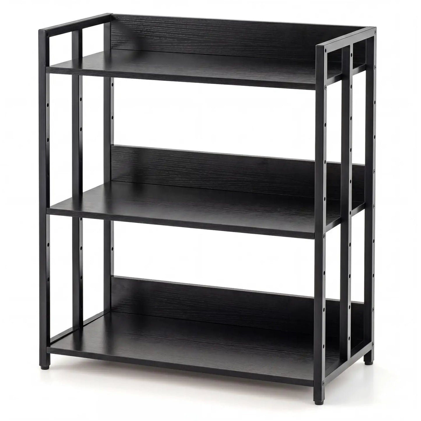 3 Tier Corner Bookshelf with Adjustable Shelves