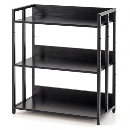 3 Tier Corner Bookshelf with Adjustable Shelves