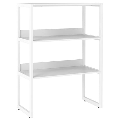 3-Tier Countertop Storage Hutch with Open Shelves, white finish bookcase by DirectDeals on Tampa Home & Garden Store