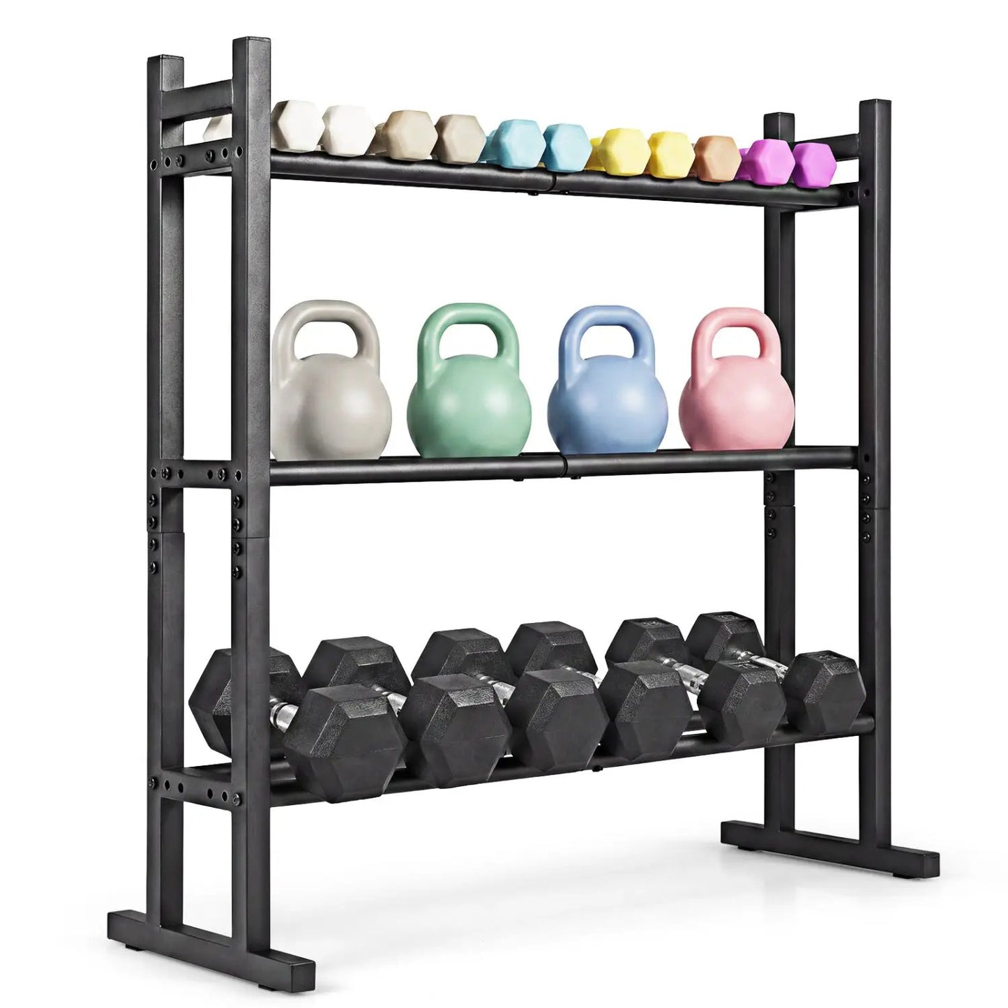 3 Tier Dumbbell Rack with 529 lb Capacity