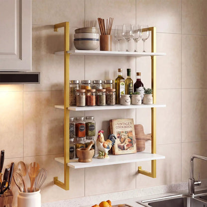 Three Tier Floating Shelf for Kitchen and Living