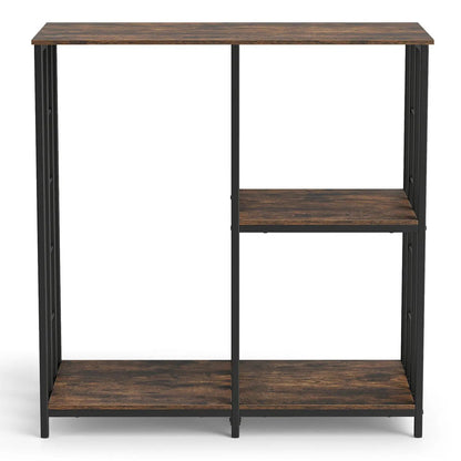 3 Tier Baker Rack with Open Shelves Rustic Brown