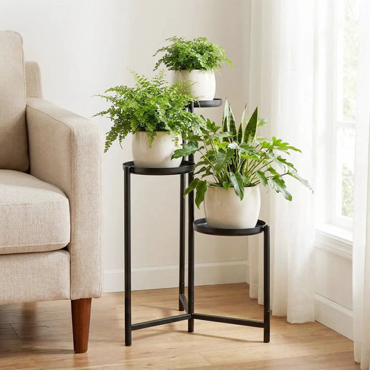 Three Tier Metal Plant Stand Corner Flower Pot
