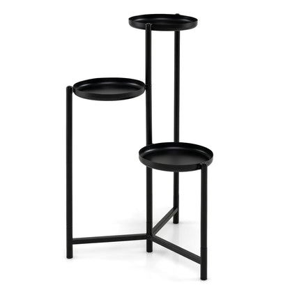 Three Tier Metal Plant Stand Corner Flower Pot