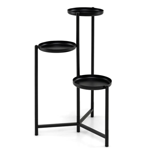 Three Tier Metal Plant Stand Corner Flower Pot