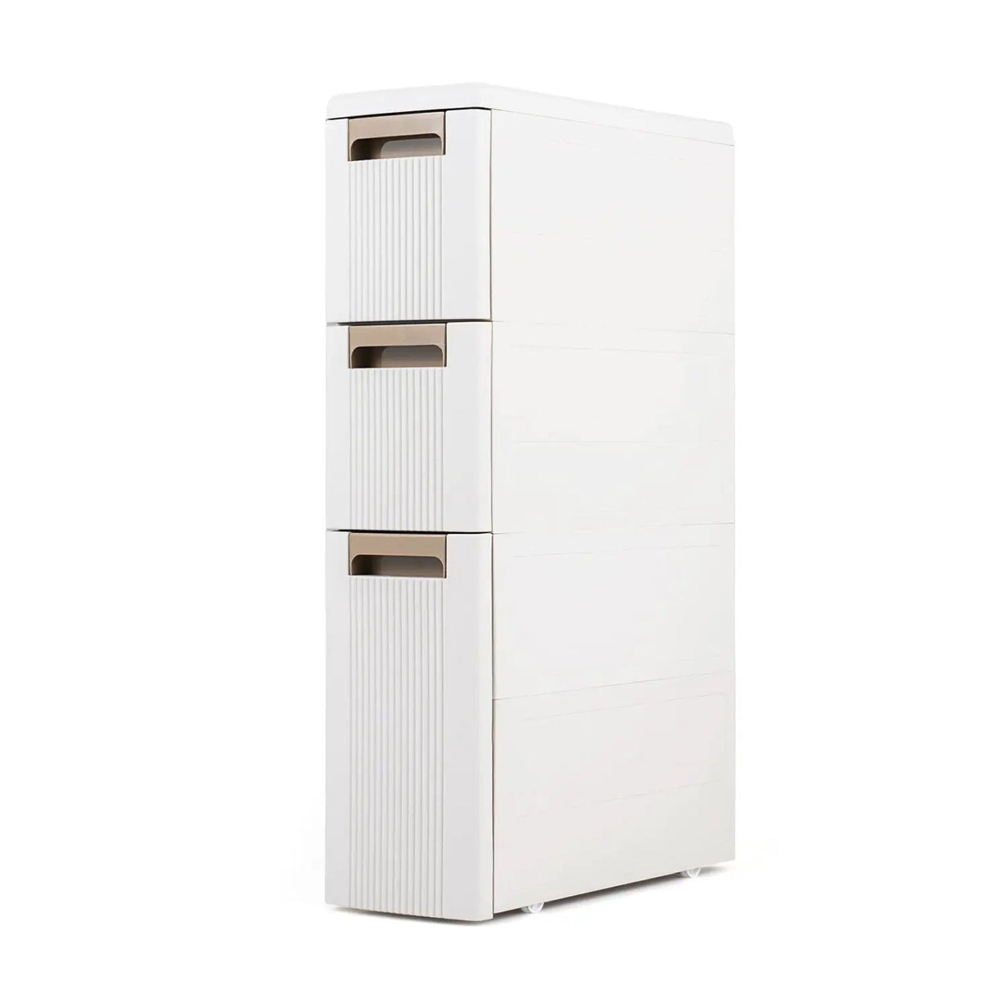 Narrow Storage Cabinet With Drawers and Dividers