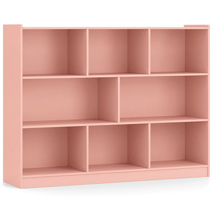 3-Tier Open Bookcase with 8 cube storage shelves pink DirectDeals on Tampa Home & Garden Store