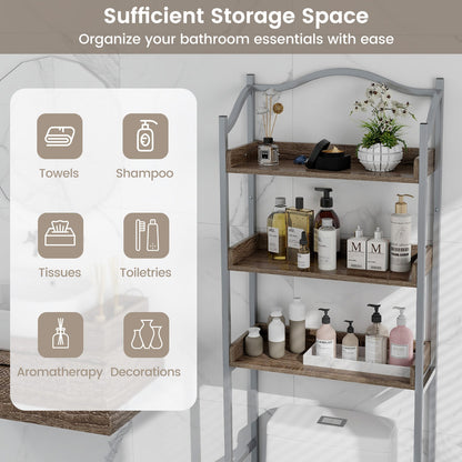 3-Tier Over-The-Toilet Bathroom Spacesaver Storage Rack