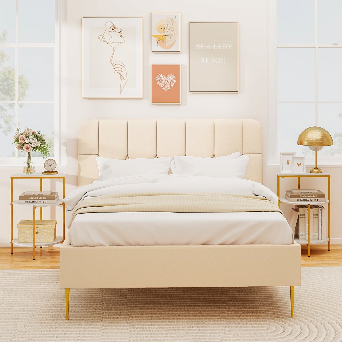 3-Tier Round End Table for Small Space and Bedroom Room