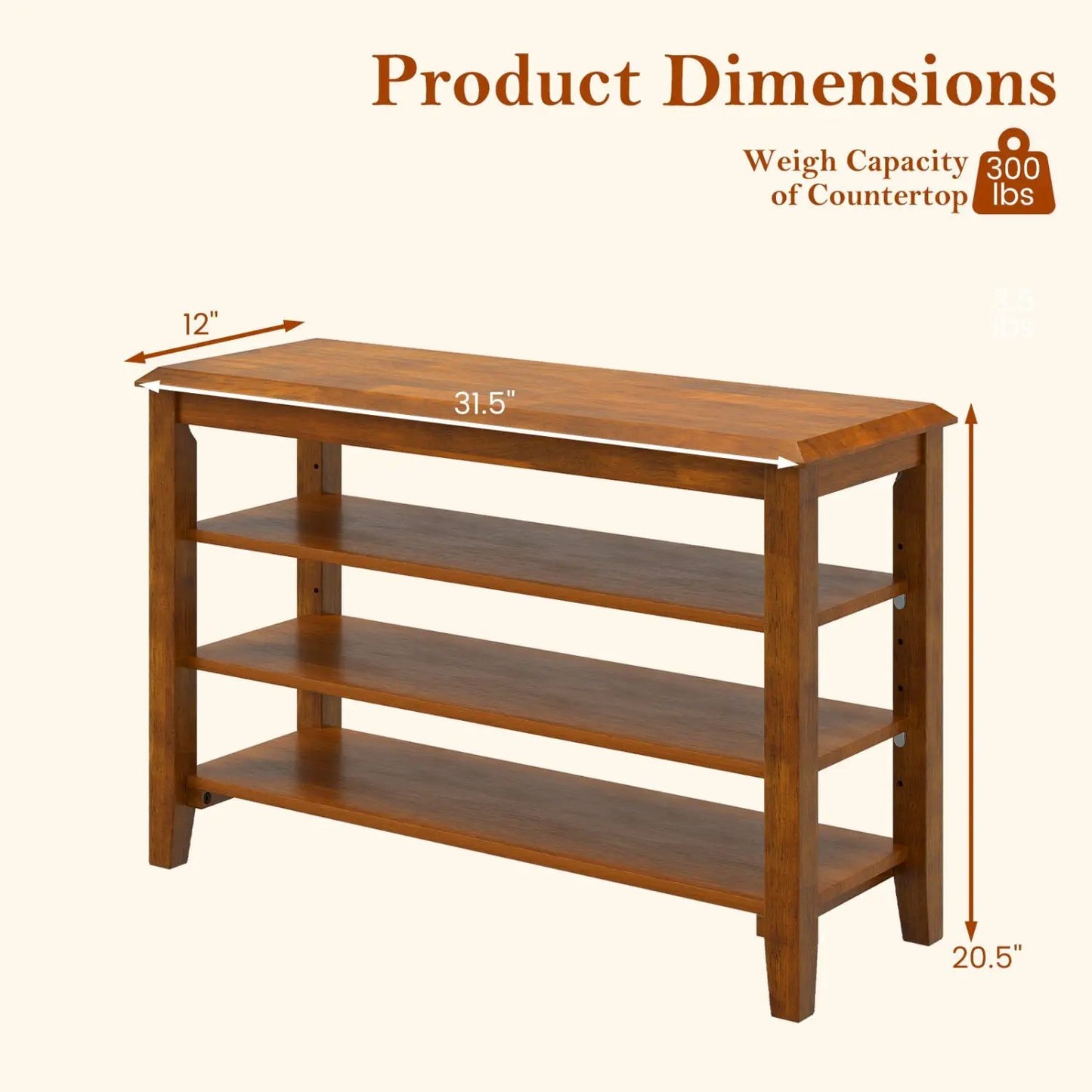 Tier Shoe Rack Bench With Adjustable Shelves
