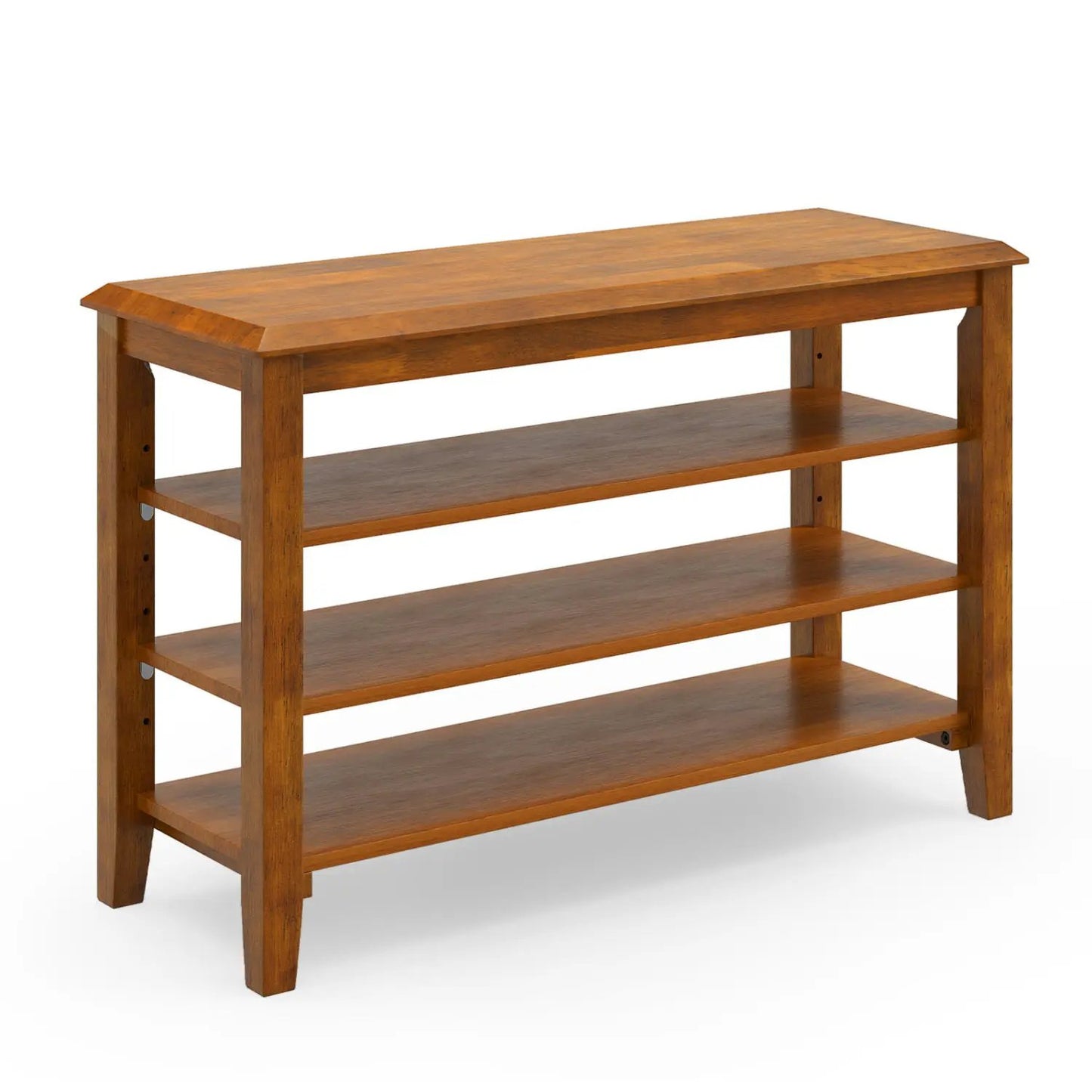 Tier Shoe Rack Bench With Adjustable Shelves