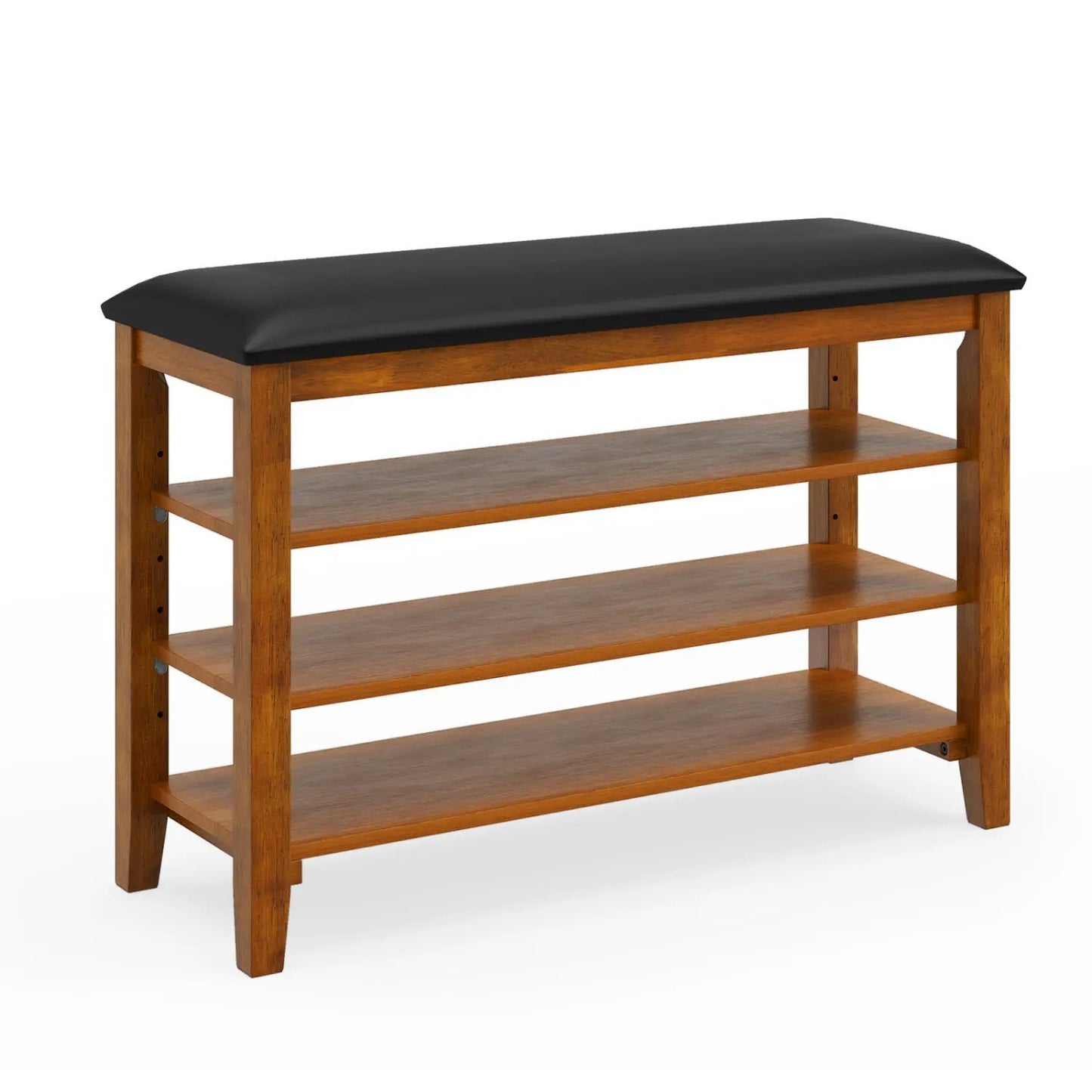 3-Tier Shoe Rack Bench With Adjustable Shelves