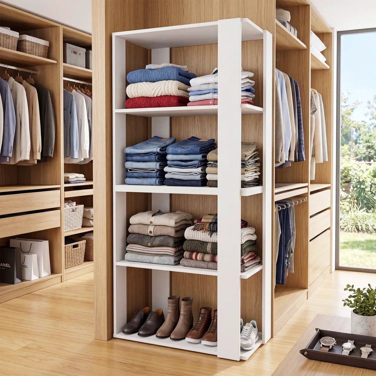 Three Tier Shoe Rack With Anti Tip Design White