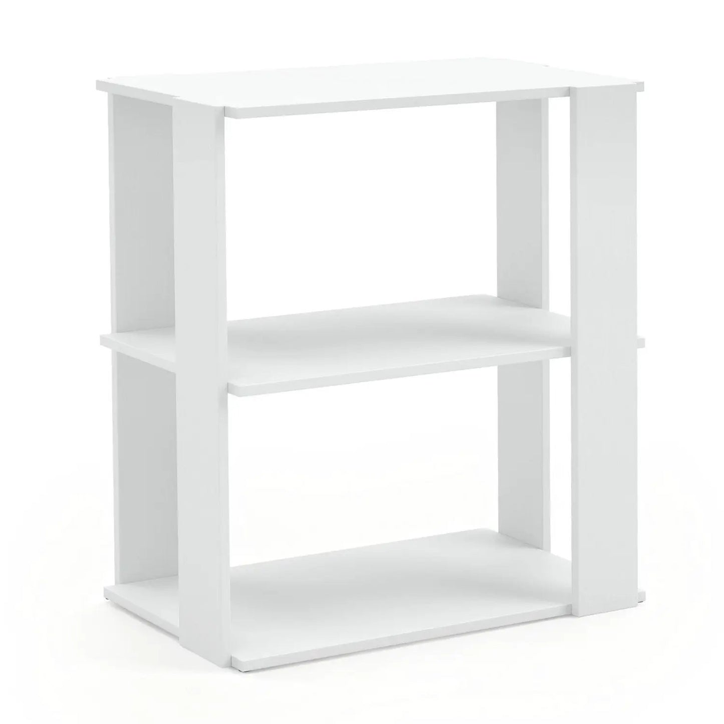 3-Tier Stackable Shoe Rack Set of 2 White