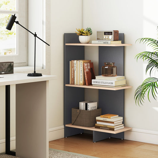3 Tier Wooden Bookshelf with Anti-Tipping Kit - Tampa Home & Garden Store