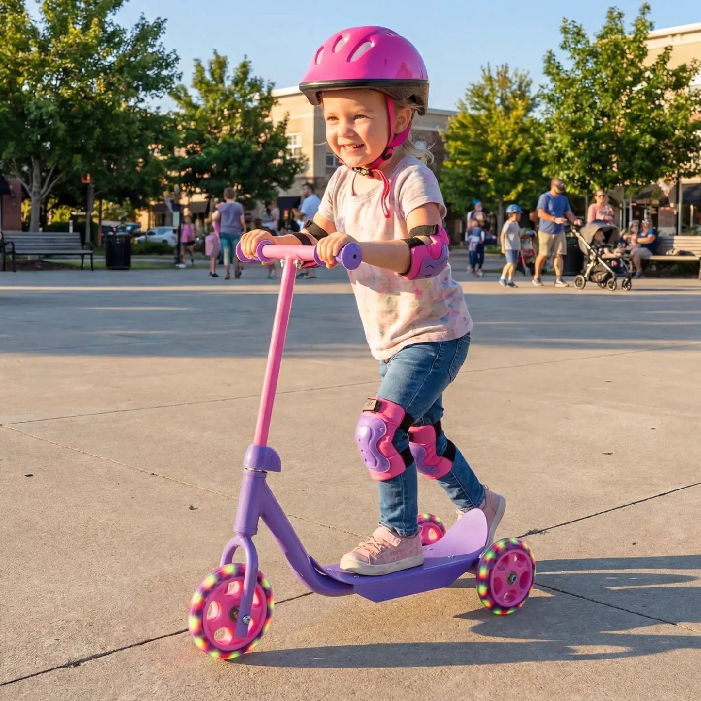 3 Wheel Scooter for Kids 2+ With LED Wheels