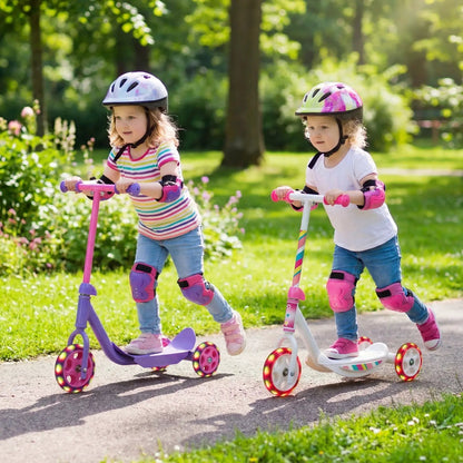 3 Wheel Scooter for Kids 2+ With LED Wheels