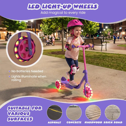 3 Wheel Scooter for Kids 2+ With LED Wheels