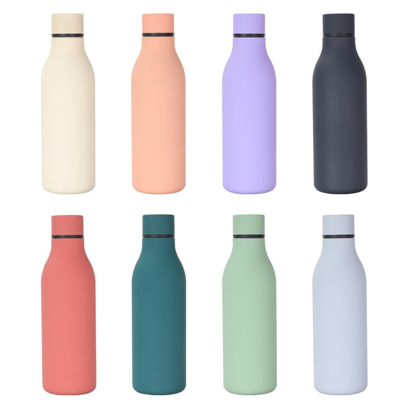 Stevvex stainless steel water bottle set in eight colors, leakproof BPA-free vacuum bottles on Tampa Home & Garden Store