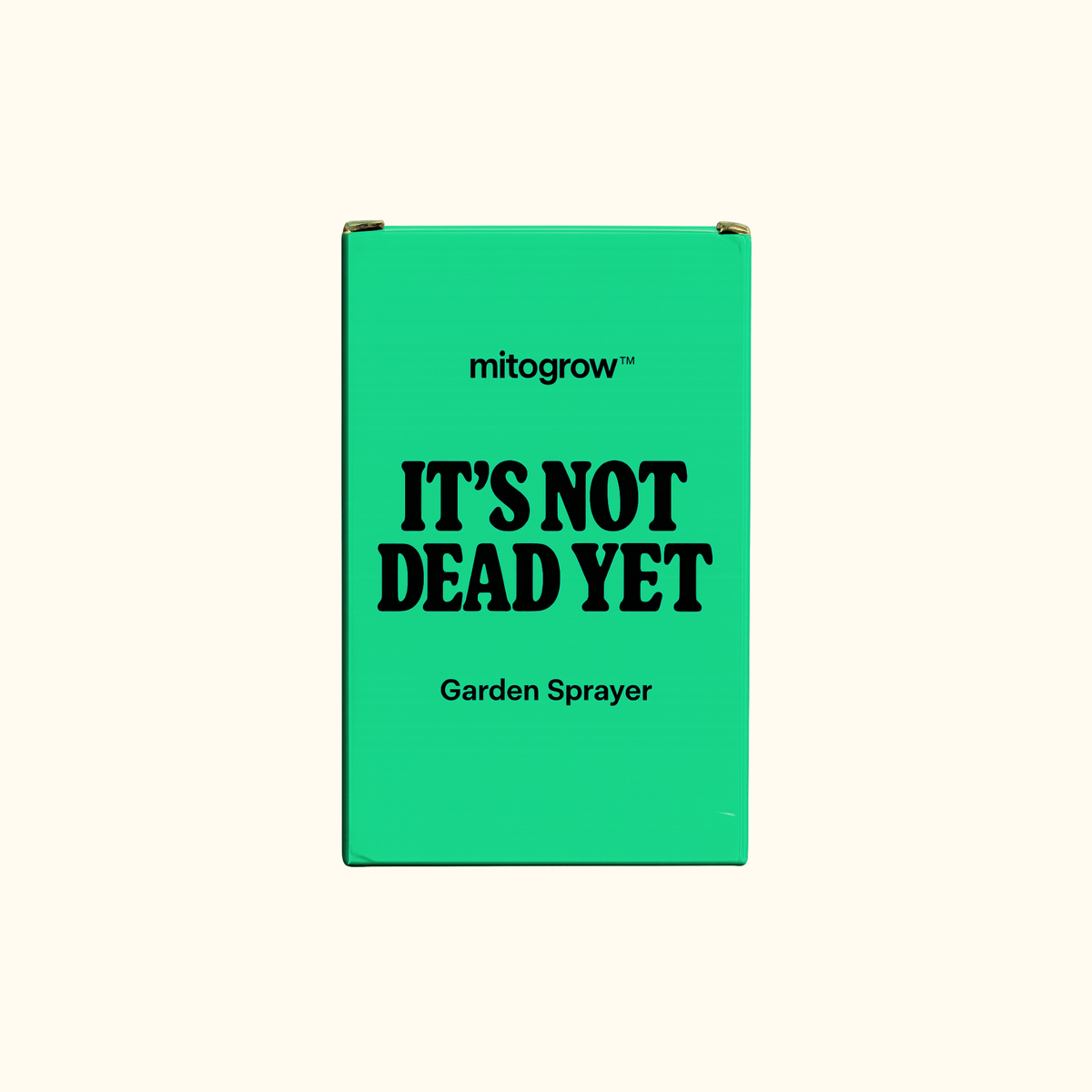 Garden Sprayer by MitoGrow on green gradient packaging with bold IT'S NOT DEAD YET on Tampa Home & Garden Store