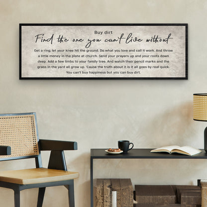 Tailored Canvases canvas sign III Find the one you can't live without family sign rustic on Tampa Home & Garden Store